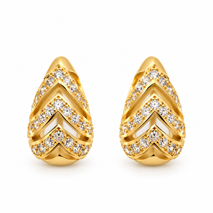 Brinco Zara Gota Aberta P Ouro 18k