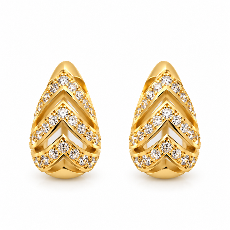 Brinco Zara Gota Aberta P Ouro 18k