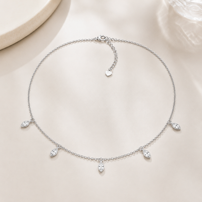 Choker Cartier Losango com Zircônia Rodio Branco