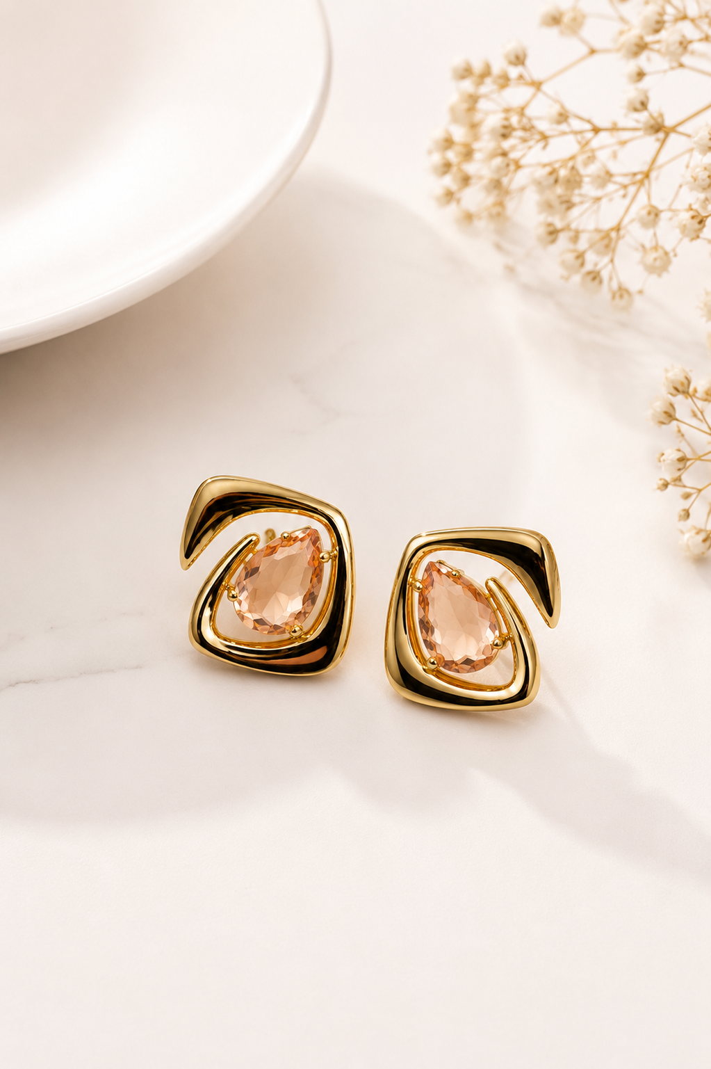 Brinco Capri Rosé Ouro 18k