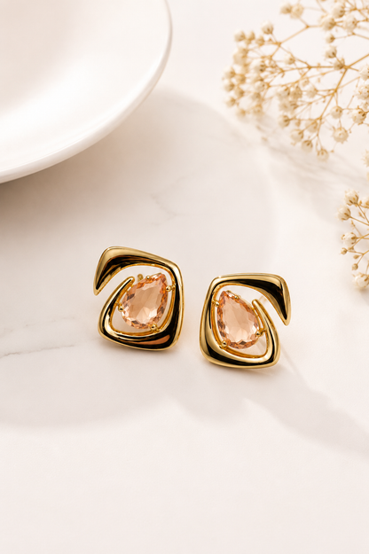 Brinco Capri Rosé Ouro 18k