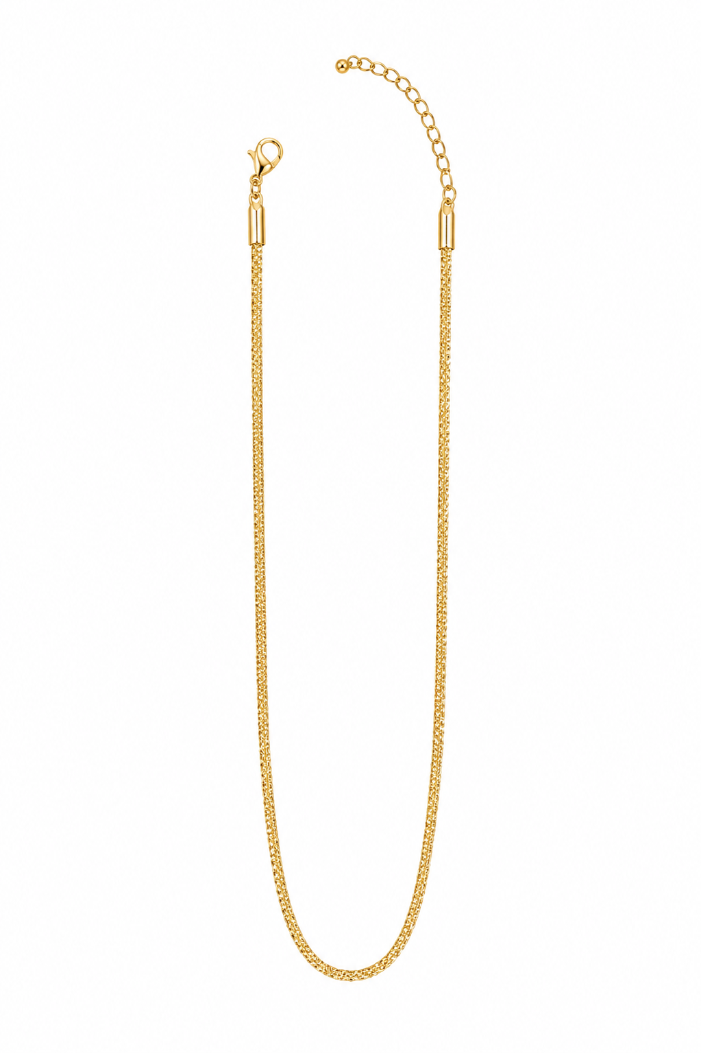 Choker Elo Zig Zag Laminado MontClair Ouro 18k