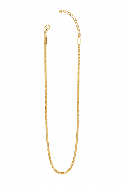 Choker Elo Zig Zag Laminado MontClair Ouro 18k
