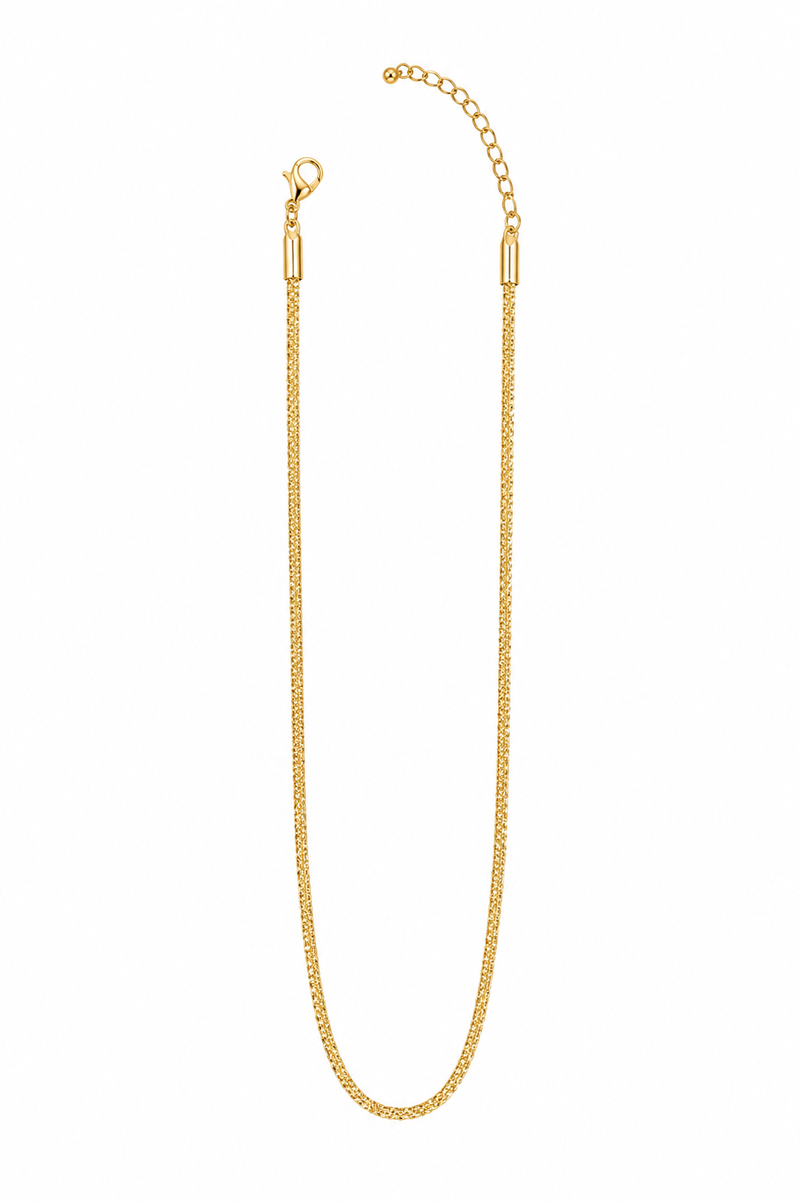 Choker Elo Zig Zag Laminado MontClair Ouro 18k