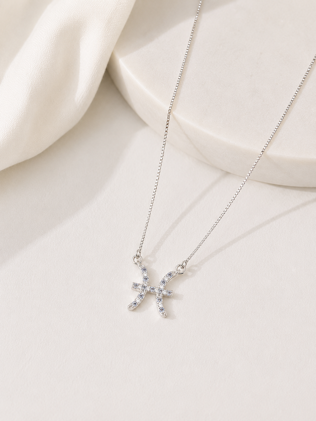Colar Signo Peixes Prata 925