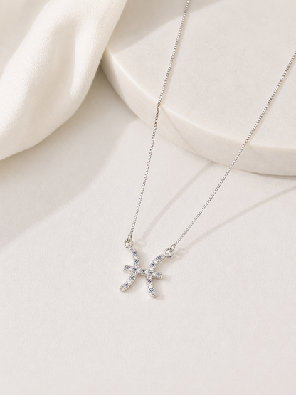 Colar Signo Peixes Prata 925