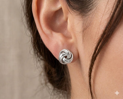 Brinco Elos Ródio Branco