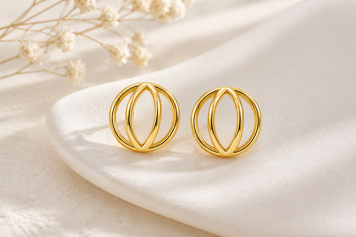 Brinco Órbita Ouro 18k
