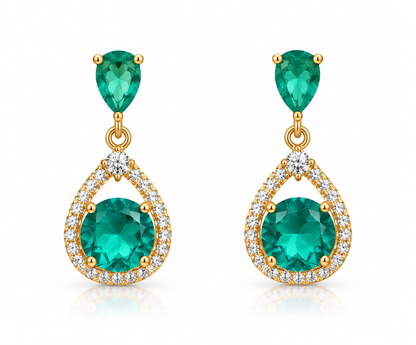 Scarlat SKU 15291 foto 1 | Brinco Gota Triade Ouro 18k