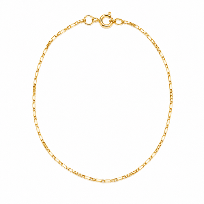 Pulseira Masculina Mini Cartier + Veneziana Ouro 18k