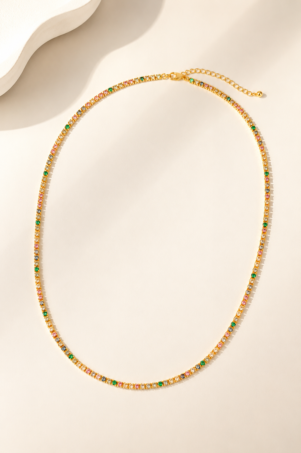 Colar Riviera Colorful Ouro 18k