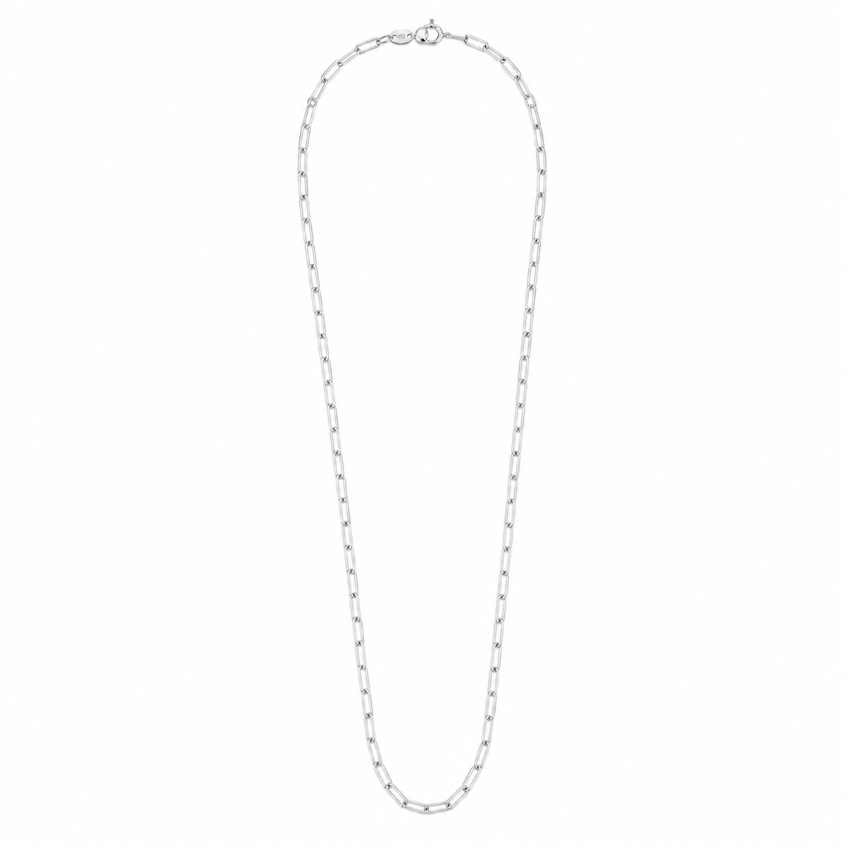 Corrente Masculina Cartier Alongado Prata 925