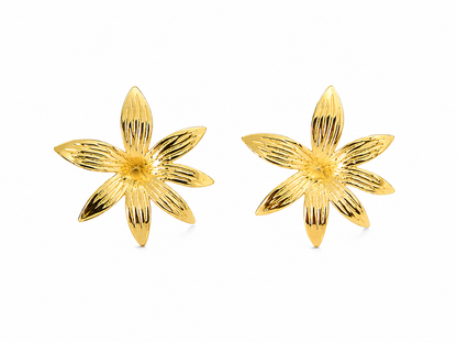 Brinco Flor Radiante Ouro 18k