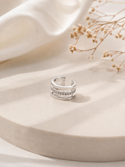 Piercing Fake com Zircônia Prata 925