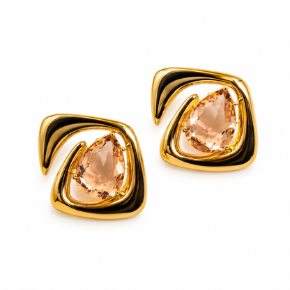 Brinco Capri Rosé Ouro 18k