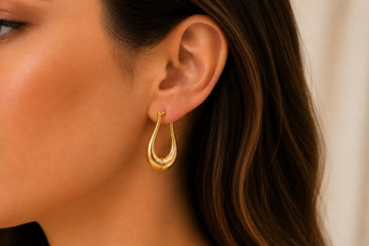 Brinco Argola Ravello Extra Grande Ouro 18k