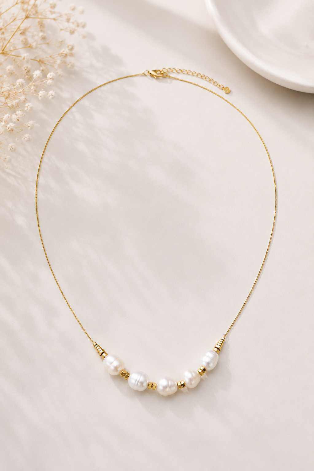 Colar Pérola Barroca Ouro 18k