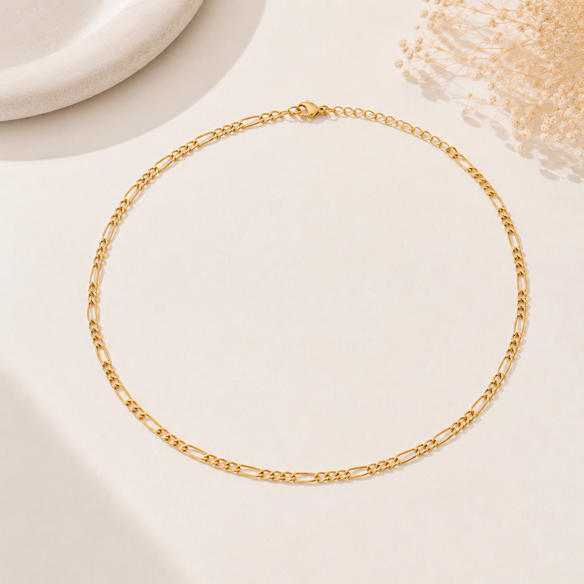 Choker Elo 3x1 Ouro 18k