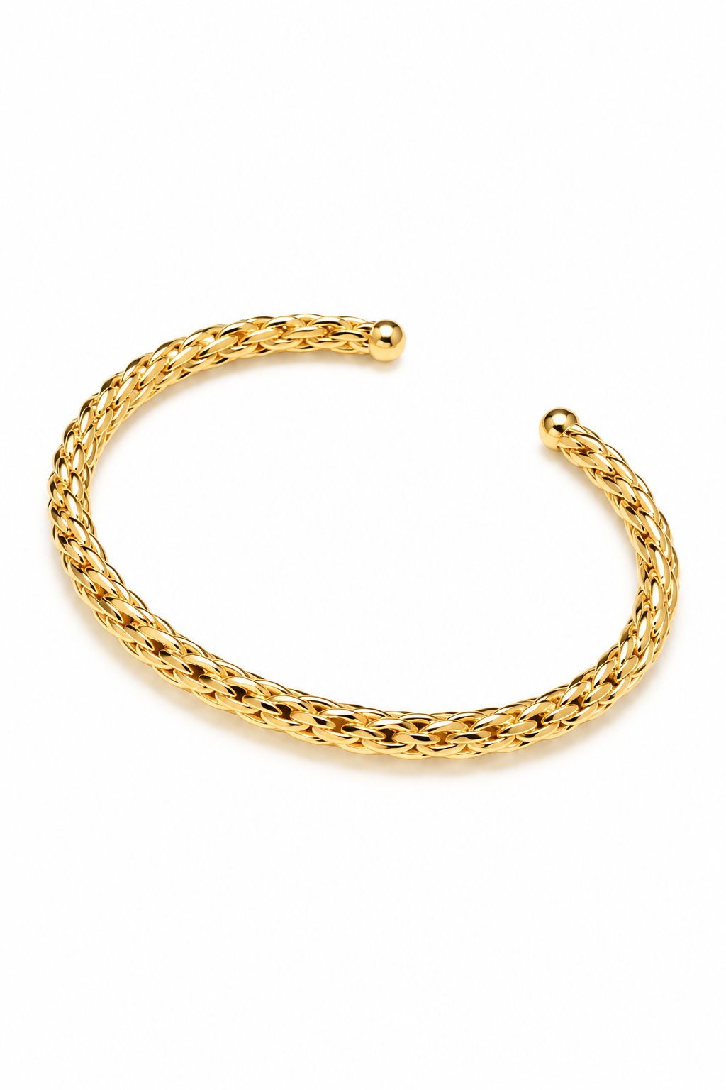Bracelete “Pipoca” Trabalhado Ouro 18k