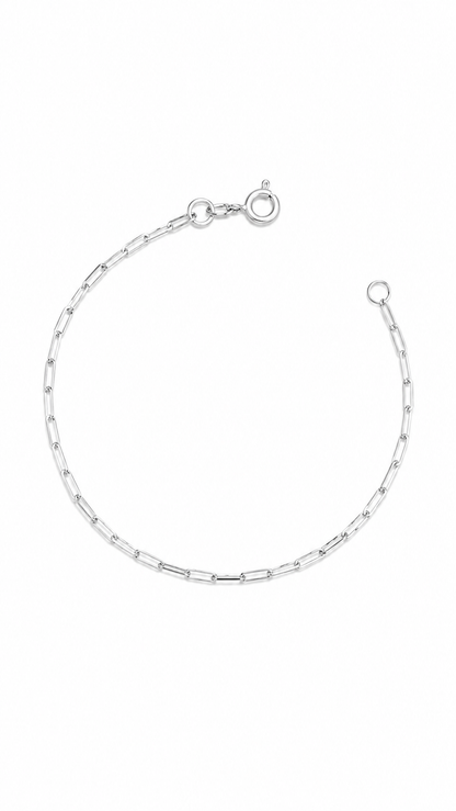 Pulseira Masculina Elo Cartier Prata 925