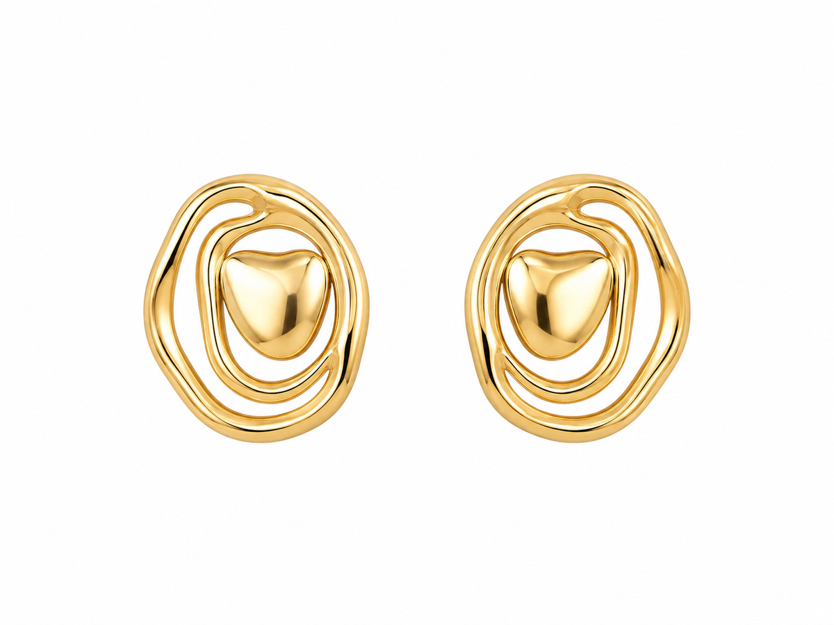 Brinco Contorno Ouro 18K