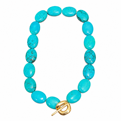 Choker Pedra Natutal Turquesa