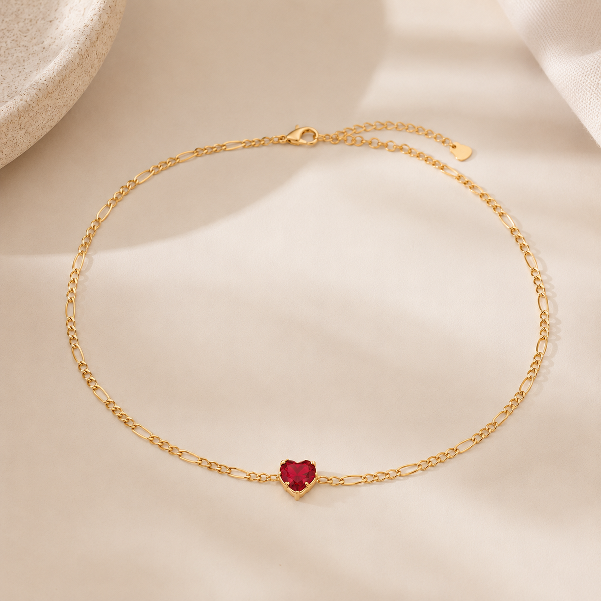 Choker 3x1 Rubi Ouro 18k