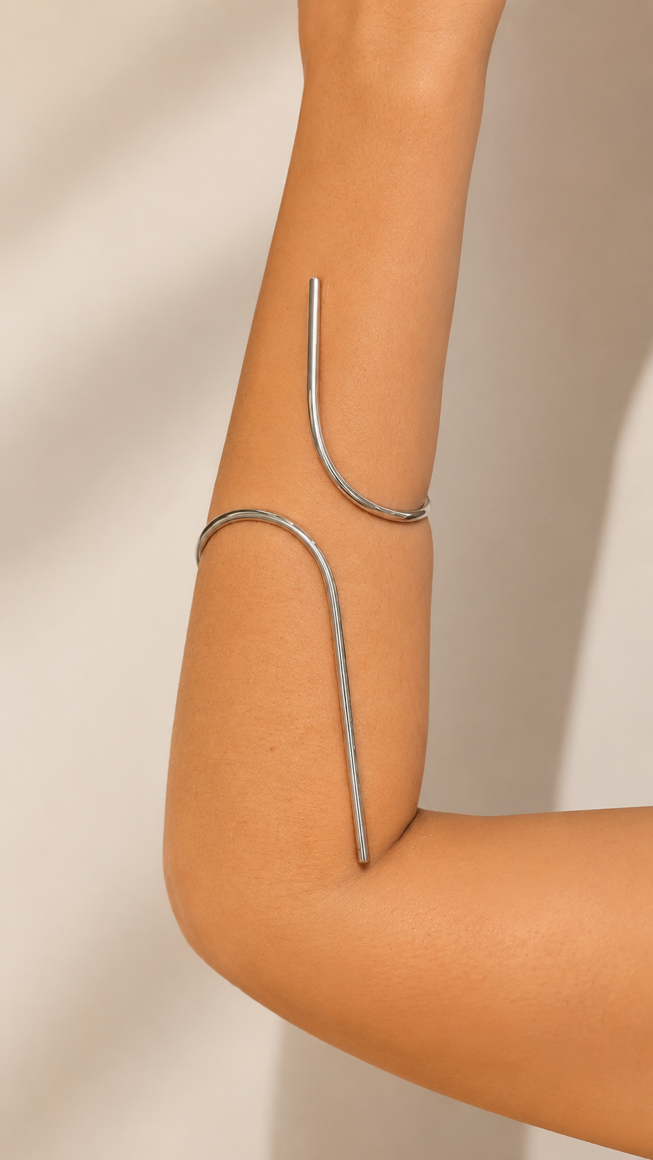 Bracelete Slim Basic Ródio Branco