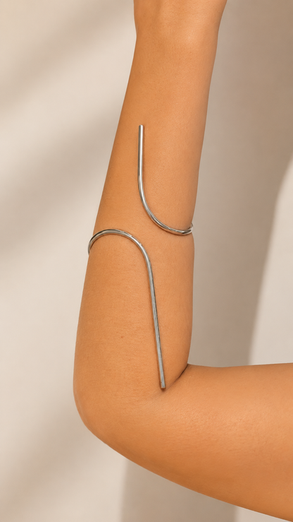 Bracelete Slim Basic Ródio Branco