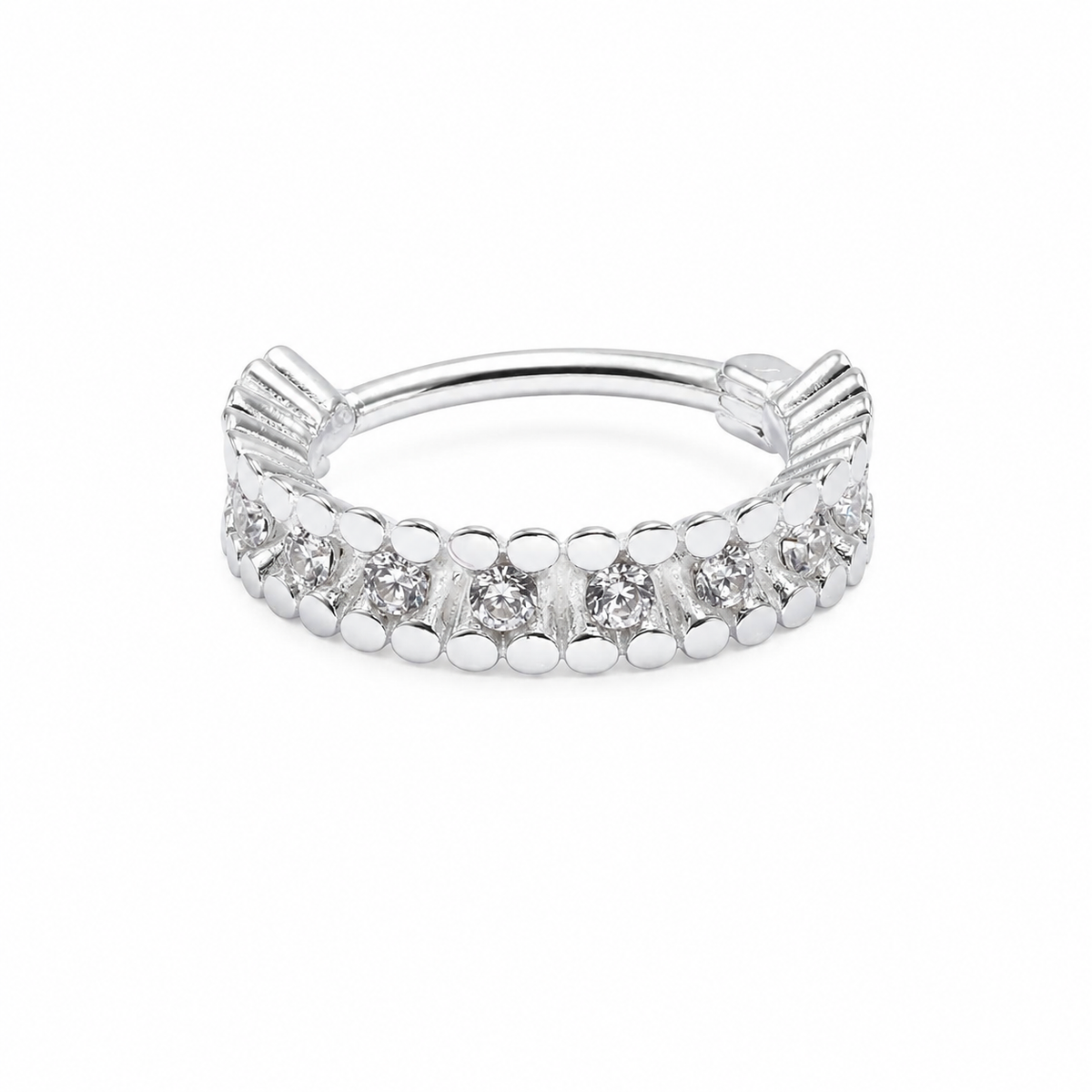 Piercing Conch Cravejdado Prata 925