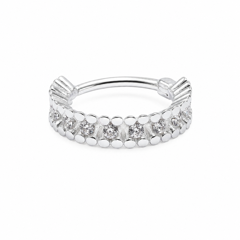 Piercing Conch Cravejdado Prata 925