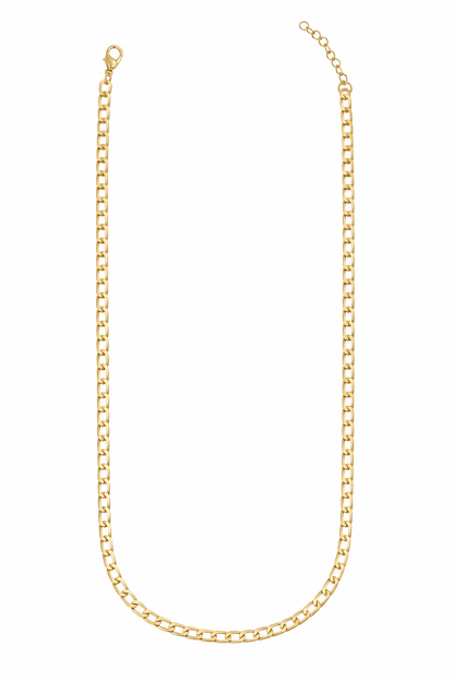 Colar Groumet 1x1 3mm Ouro 18k
