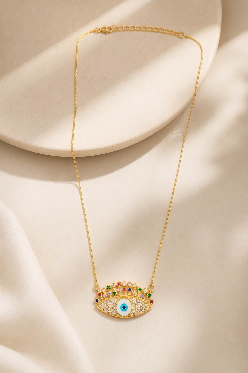 Colar Olho Grego Collor Ouro 18k