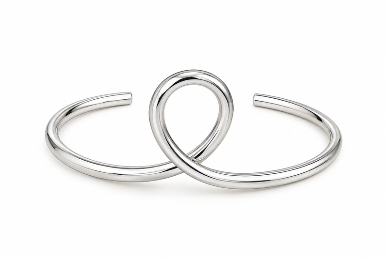 Bracelete Gota Ródio Branco