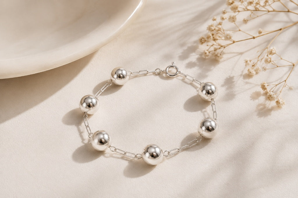 Pulseira Esfera Prata 925