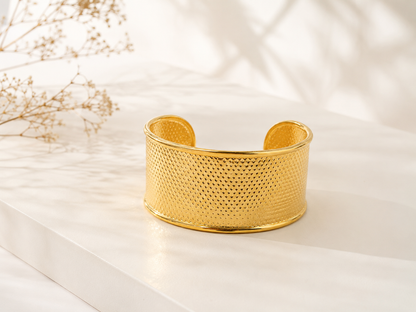 Bracelete Escama de Peixe Ouro 18k