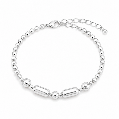 Pulseira Formas Geométricas Ródio Branco