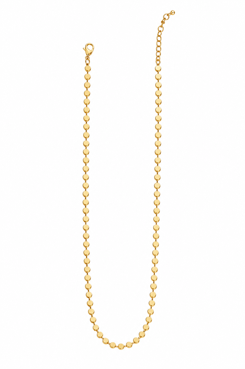 Choker Esfera Achatada 3mm