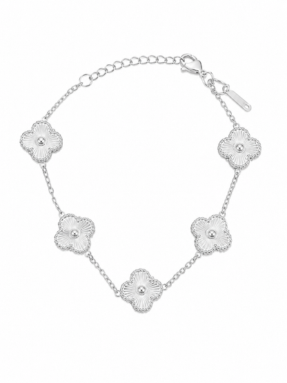 Pulseira Aço Inox Inspiração Van Cleef