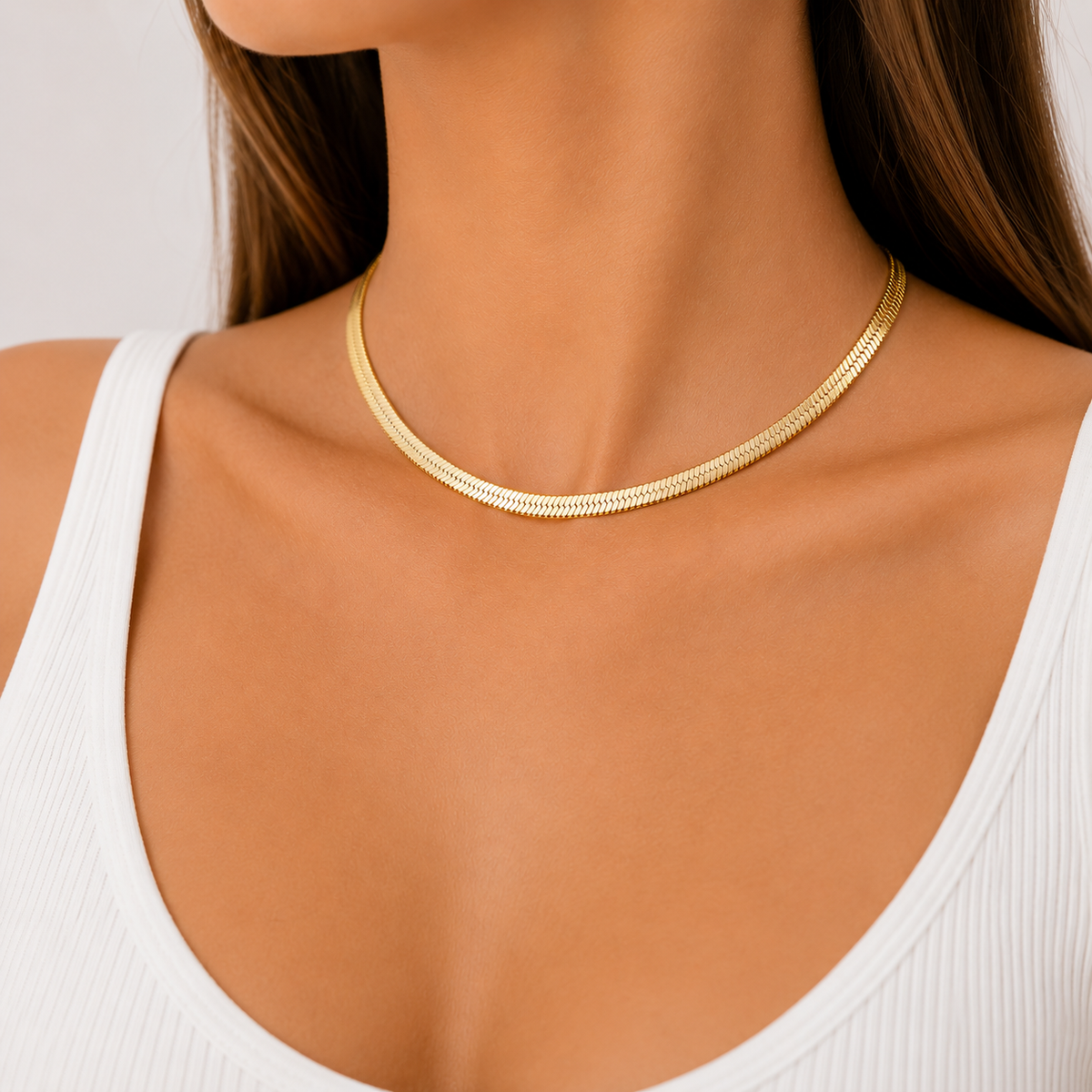 Choker Fita Laminada 5mm