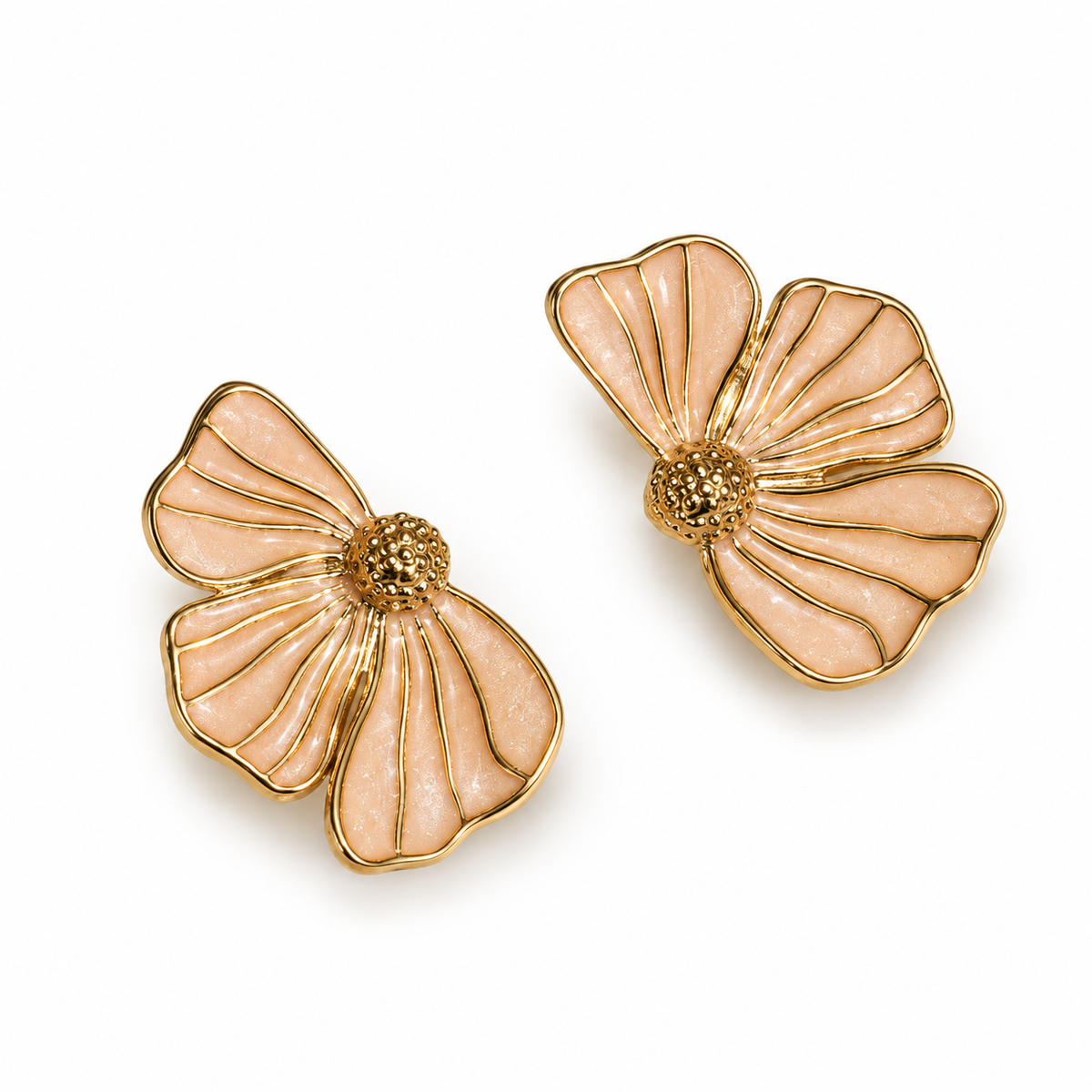 Brinco Pétalas de Aurora Ouro 18k