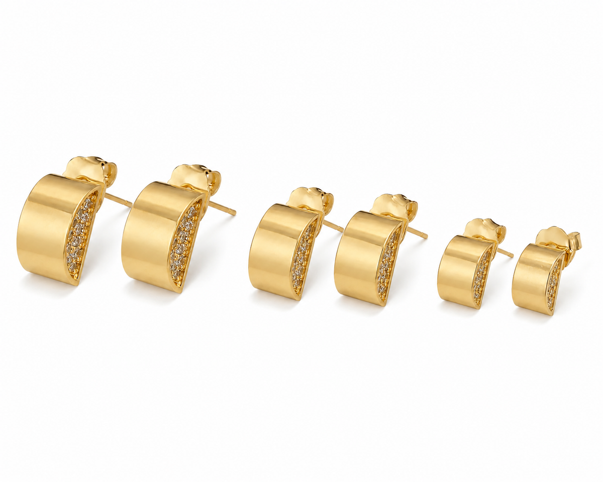 Brinco Trio Lumièri Ouro 18k