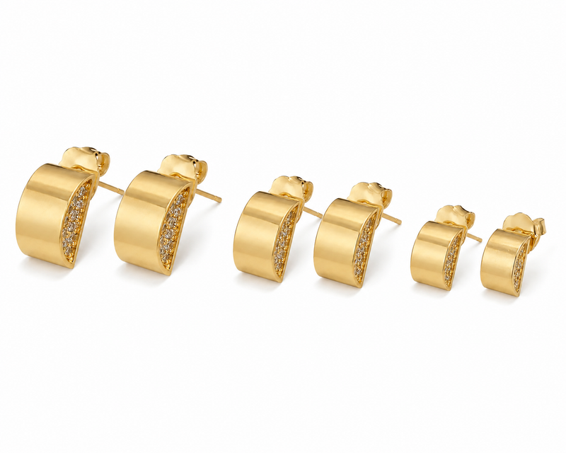 Brinco Trio Lumièri Ouro 18k