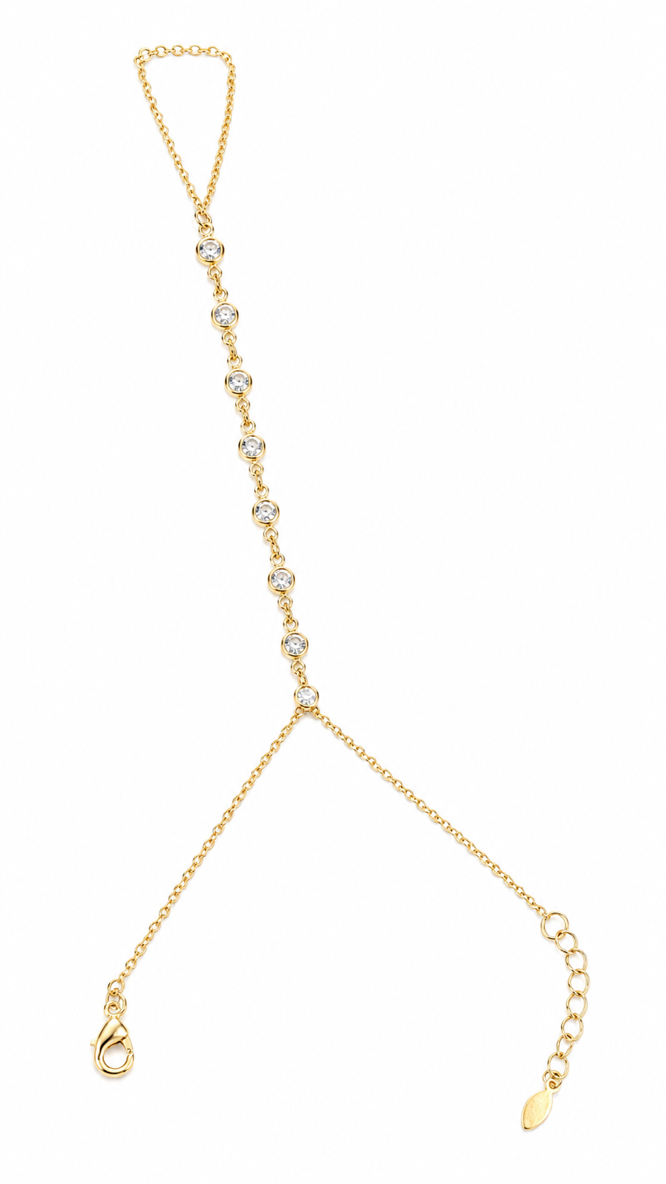 Pulseira HandChain Cravação Inglesa MontClair Ouro 18k