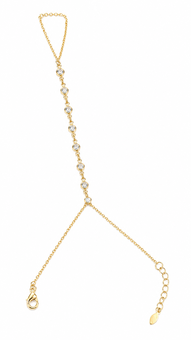 Pulseira HandChain Cravação Inglesa MontClair Ouro 18k
