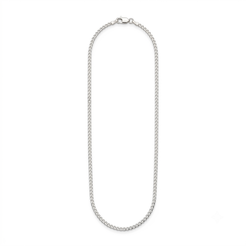 Corrente Masculina Groumet Prata 925