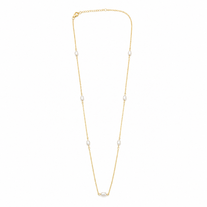 Colar Alongado Cartier com Pérola Oval MontClair Ouro 18k