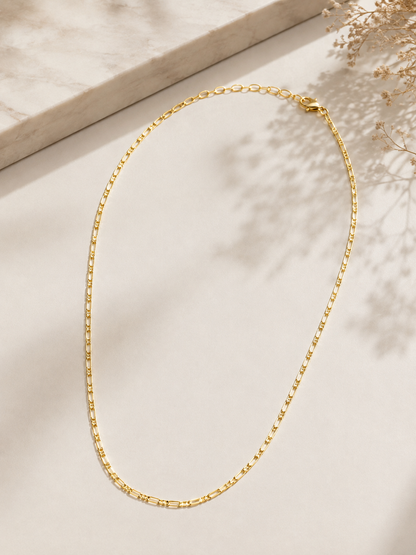 Choker Elo Cartier + Veneziana Agrupada MontClair Ouro 18k