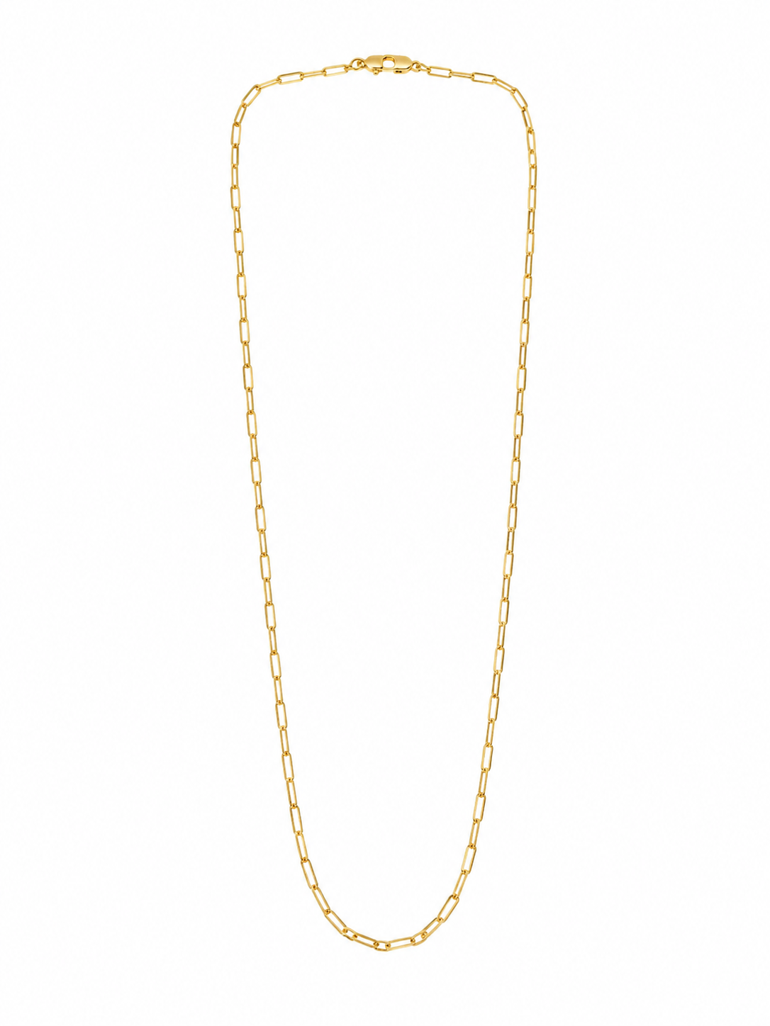 Corrente Masculina Elo Cartier Alongado Mini Ouro 18k