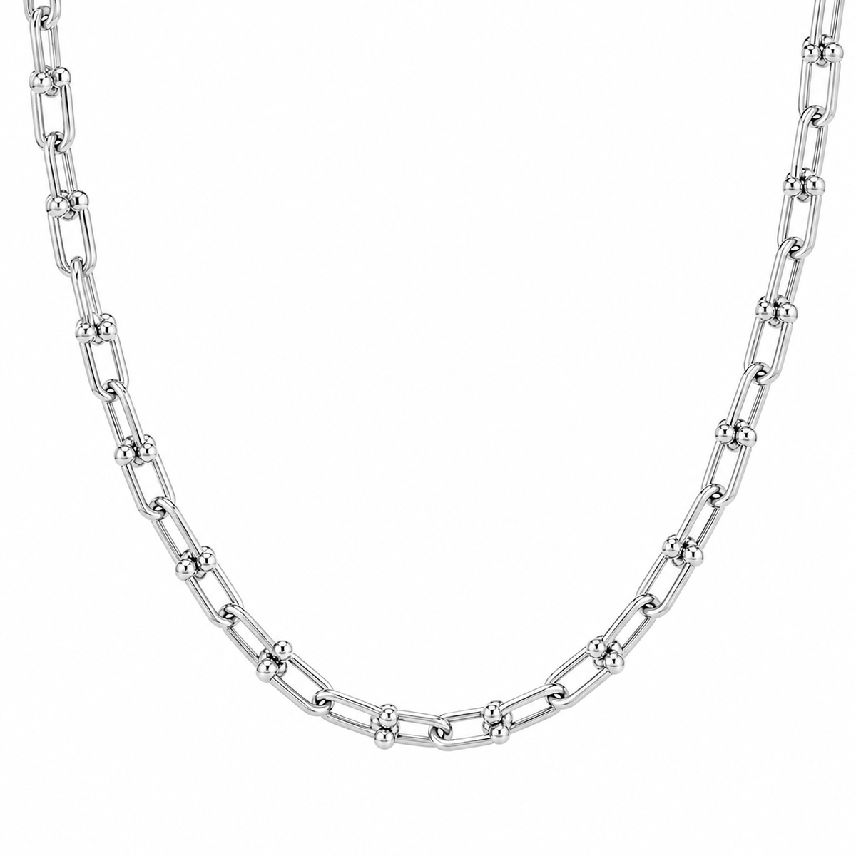Corrente Inspiração Cartier Ródio Branco
